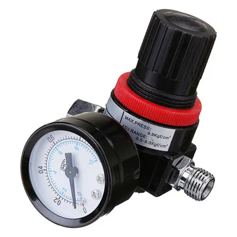 

Spray Gun Regulator Air Compressor Pressure Gauge 0-10BAR Regulating Valve