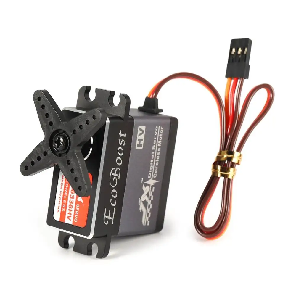 

JX CLS6336HV 35KG 6-7.4V High Voltage Metal Gear Aluminium Shell Digital Coreless Servo for 1/8 RC Car & 2000mm Fixed-Wing