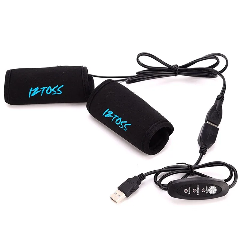 Новейшая 1 пара мотоциклетных нагревательных ручек USB электрическая Горячая велосипедная ручка для мотокросса нагреватель ручек съемные ручки