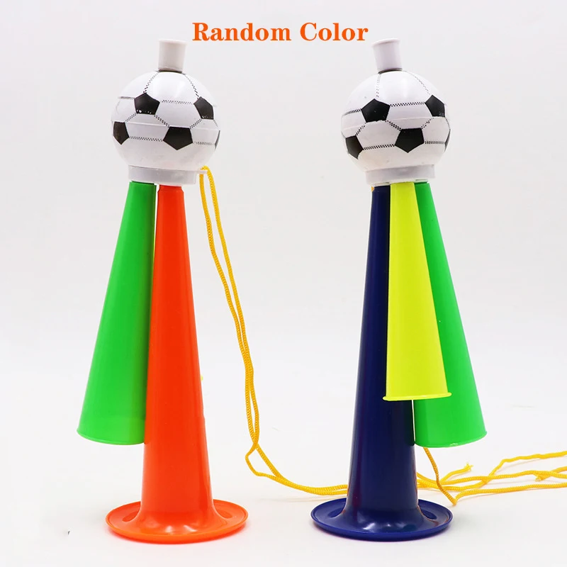 24pcs/lot Children Football fan cheer air horns soccer fans gas horn cheerleading sports fan toy plastic trumpet European Cup