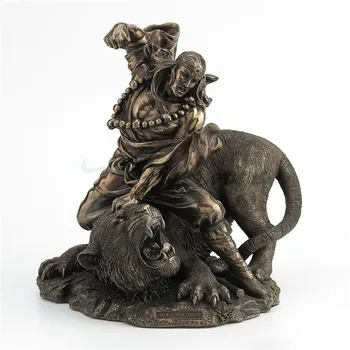 

One Of The Four Great Classical Novels Of China Water Margin Mo Chung Fights The Tiger Living Room Art&Craft Desk Ornament M3855