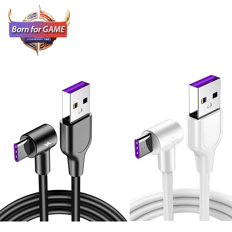 Кабель USB Type C 90 градусов для быстрой зарядки зарядный шнур xiaomi mi 9 9t cc9 redmi note 8 k20 pro