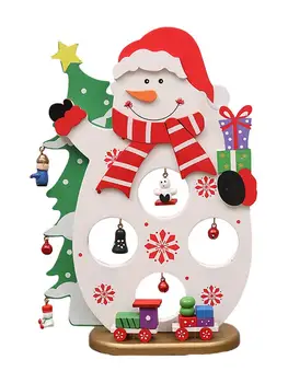 

Wholesale Santa Snowman Wooden Christmas Decor Desktop Decorative Ornament 2020 New Year Party Decoration Home Mall Ornament