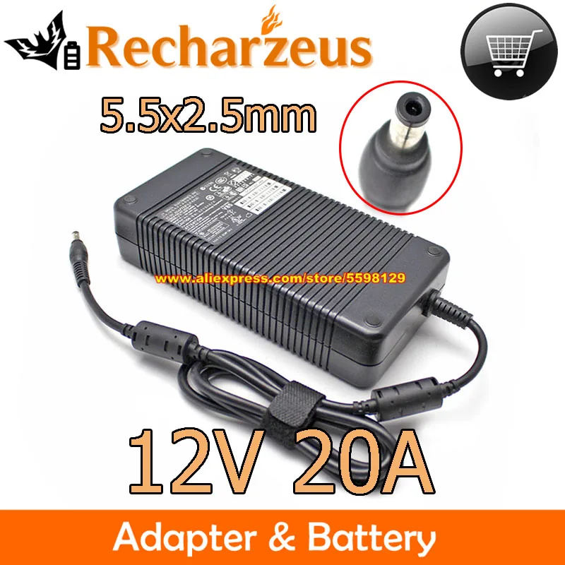 

Genuine High Quality 12V 20A 240W High Power AC Adapter Delta EADP-220AB B Power Supply 341-0222-01 Black Laptop Charger