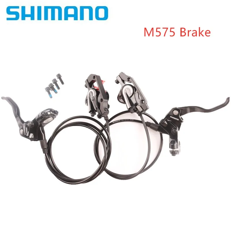 SHIMANO DEORE M575 BL BR MTB Гидравлический дисковый тормоз набор передний и задний черный