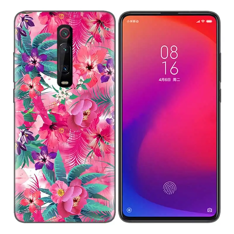 Золотой Черный мягкий силиконовый чехол для Xiaomi mi 9T CC9 Red mi 4 4X5 6 6A 7 7A Note Plus K20 Pro F1 Tampa Осенняя яркая масляная painti - Цвет: Золотой