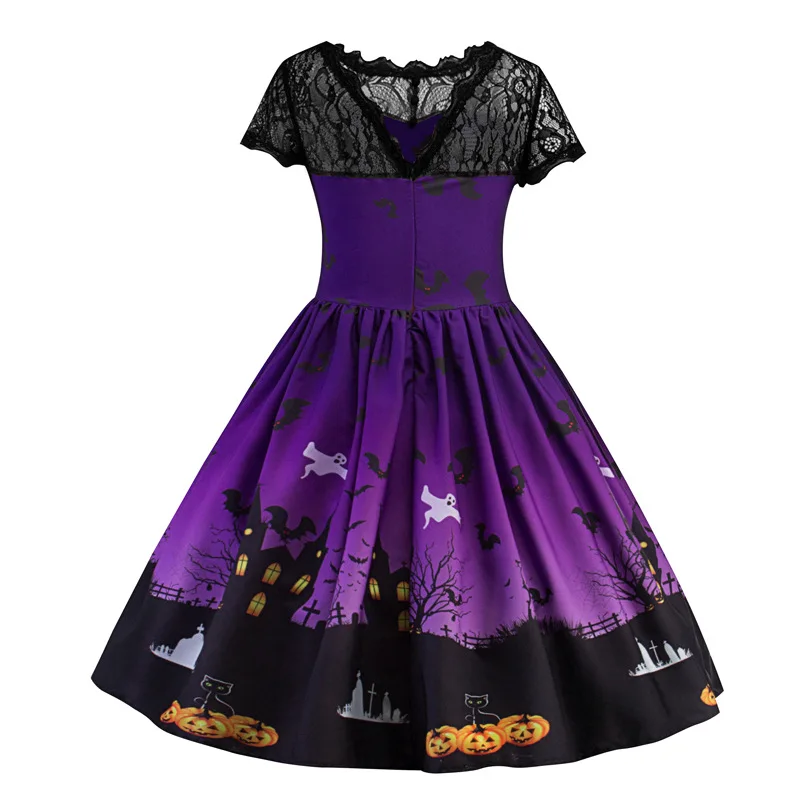 Одежда принцессы на Хэллоуин для девочек от 3 до 8 лет, Vestidos, вечерние платья для маленьких девочек кружевные рождественские платья для костюмированной вечеринки