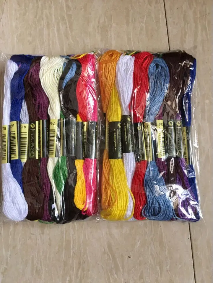 Cross Stitch Floss Embroidery Floss Embroidery Thread Cross Stitch Thread Random Color embroidery DIY cotton Line 10 pcs