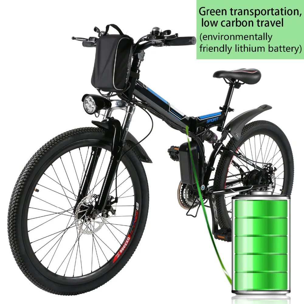  26inch 36V Foldable Electric Power Mountain Bicycle ebike with Lithium-Ion Battery Standard Type El