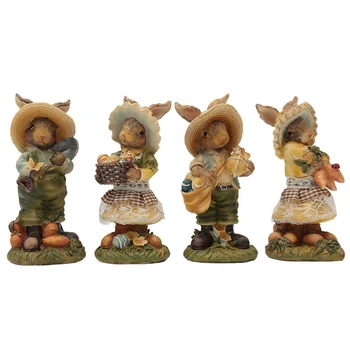 

Decorations for Home Fairy Garden Rabbit Decoration Modern Pastoral Style Animal Party Christmas Decoration Art & Collectible