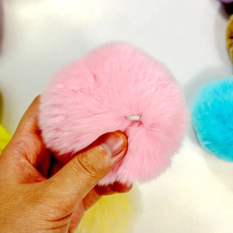 8cm Fluffy Plush Balls Soft Pompones Faux Fur Pompom DIY Kids Toys Wedding Decor Pom Poms Felt Ball Sewing Craft Supplies Gifts