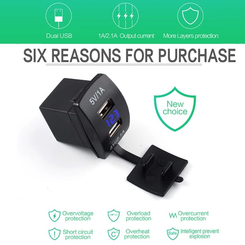 Автомобильное зарядное мини устройство с 12 В на 5 автомобильное USB разъемом