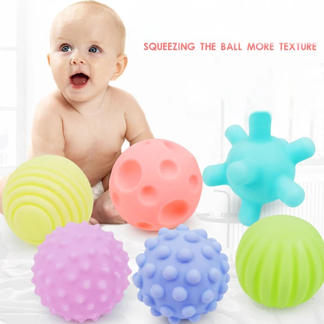 Textured Hands Touch Toy Balls For Children Rubber Toys Newborn Baby Teether Toy Sets Of Balls Sensory Toy Balls Baby 2