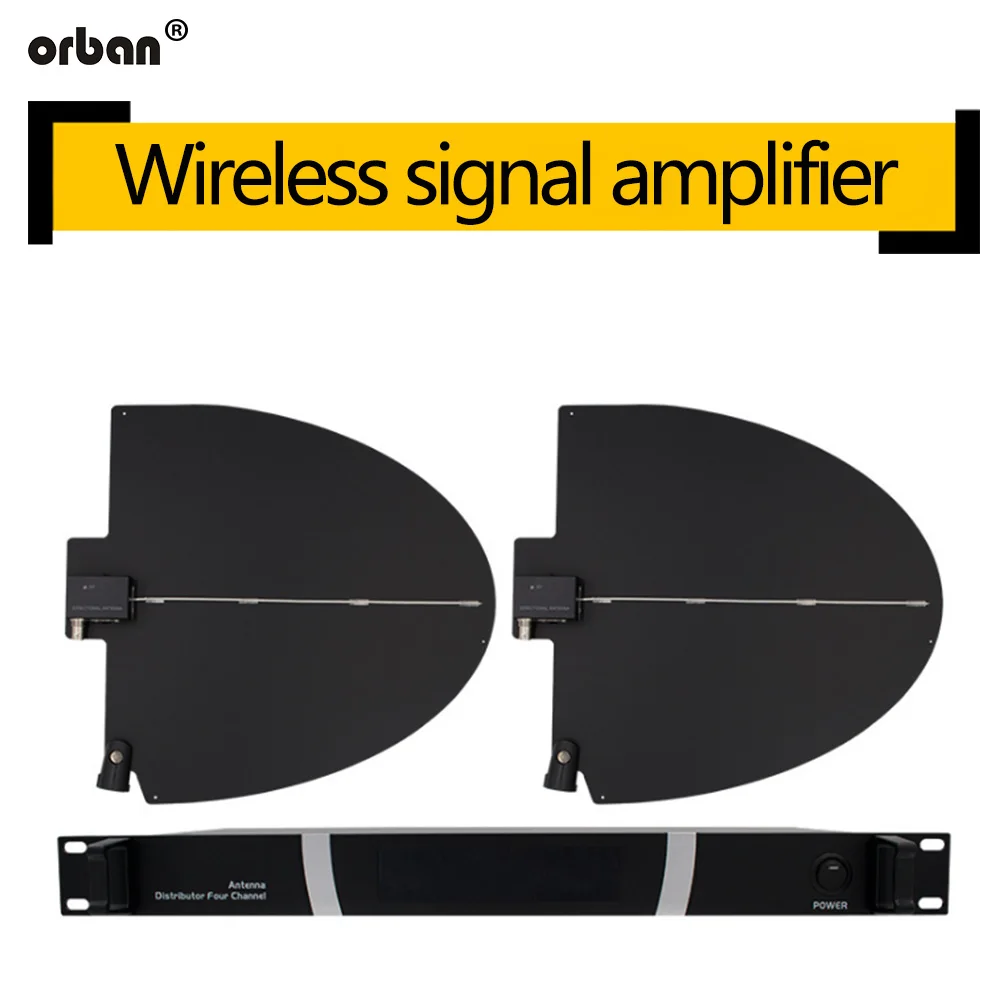 

U-segment wireless microphone distance antenna amplifier super far reception stage performance signal booster