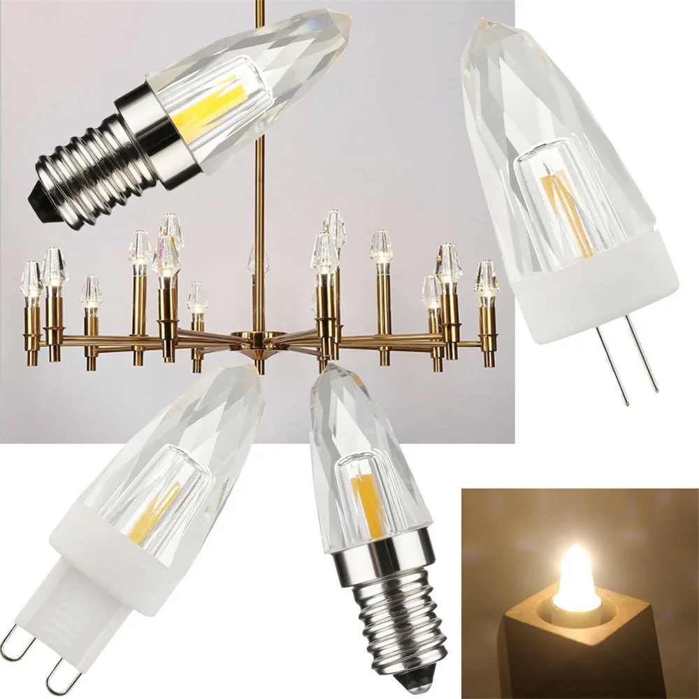 

10PCS/Lot New Mini E12 E14 4W Crystal Chandeliers LED Light G4 G9 Dimmable Replace 30W Halogen White Lamp AC 110V 220V