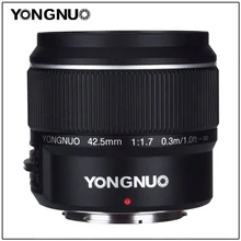 Светодиодная лампа для видеосъемки Yongnuo 4/3 standard с постоянным фокусным расстоянием f STM объектив yn42.5mm f1.7 Panasonic GH5 g85 Olympus e-m5ii