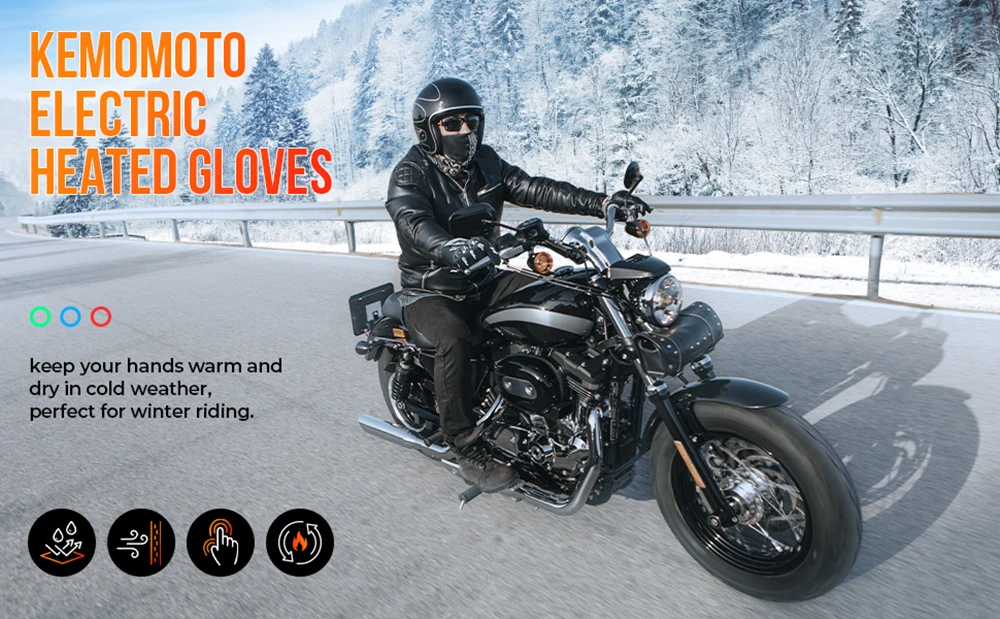 clear motorcycle riding glasses Motorcycle Snowmobile Heated Gloves Warm Touch Screen Heated Winter Ski Gloves Waterproof Electric Heating Thermal Glove adult Helmet Motorcycle