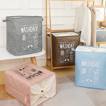 

Dirty Clothes Laundry Basket Foldable Laundry Hamper Storage Bin Bucket for Home Bathroom PI669