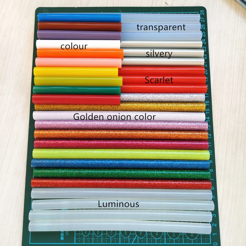 50 Pezzi 11Mm X 200Mm Stick Adesivo Hot Melt, Adesivo Hot Melt Per Pistola Per Colla Professionale Strumenti Fatti A Mano E Conservati Fai Da Te