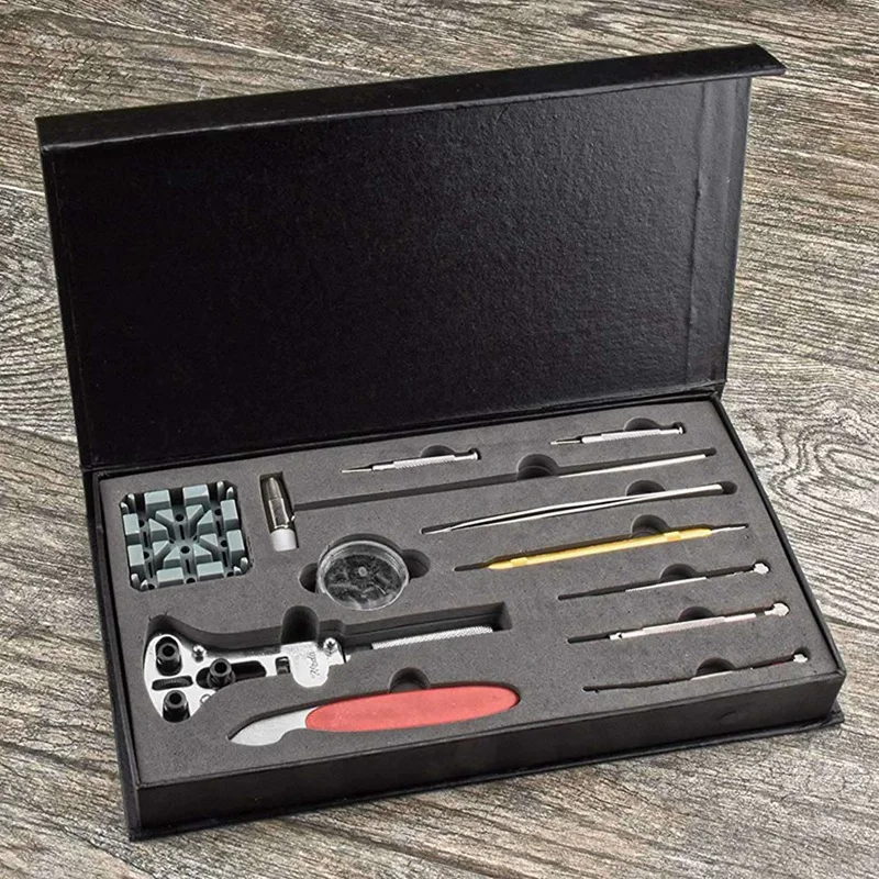

29Pcs Watch Repair Tool Kit Battery Changing Strap Resizing Watch Maker Tool