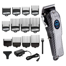 Беспроводная Парикмахерская Машинка для стрижки волос профессиональная Мужская машинка для стрижки волос lcd электрическая машина для резки волос usb перезаряжаемая стрижка