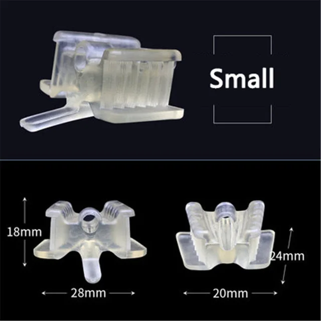 5 pcs Clear S 5 шт. стоматологическая силиконовая поддержка рта удержание слюнявчика выталкиватель всасывающий наконечник Occlusal Pad открывалка для рта Ретрактор гигиена полости рта материал - Цвет: 5 pcs Clear S