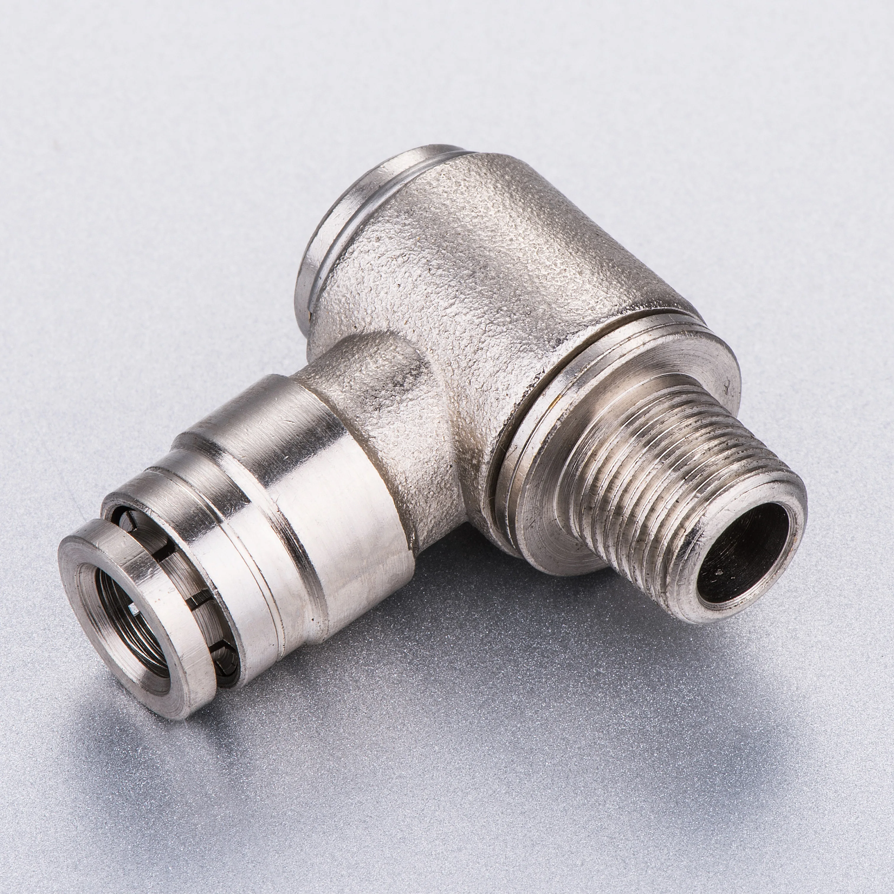 

OD 4 6 8 10 12mm-1/4" 3/8" 1/8" 1/2" BSP MPH Pneumatic Fitting 90 Degree Metal Brass Connection Elbow Quick Connector