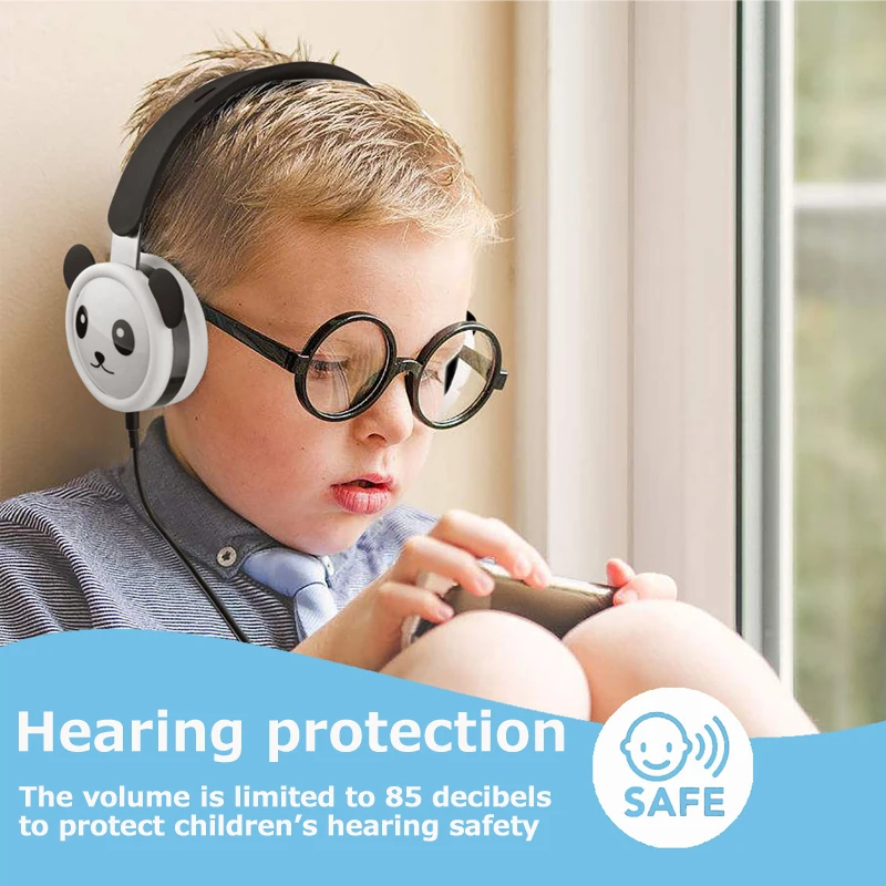 Hi Fi Stereo Kids Headphones With Microphone Music Foldable Earphones Children Headsets 3 5mm Wired Earphone For Phone