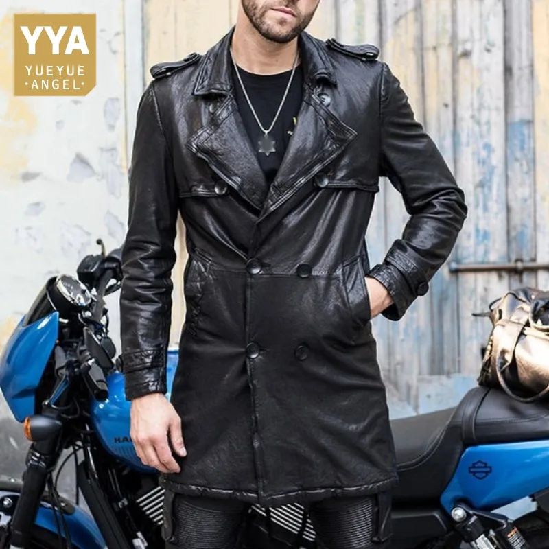Best Luxury Motorcycle Sheepskin Jacket Men 100% Real Leather Long Windbreaker Streetwear Autumn Double Breasted Biker Coat Outerwear 0 Best Luxury Motorcycle Sheepskin Jacket Men 100% Real Leather Long Windbreaker Streetwear Autumn Double Breasted Biker Coat Outerwear 0