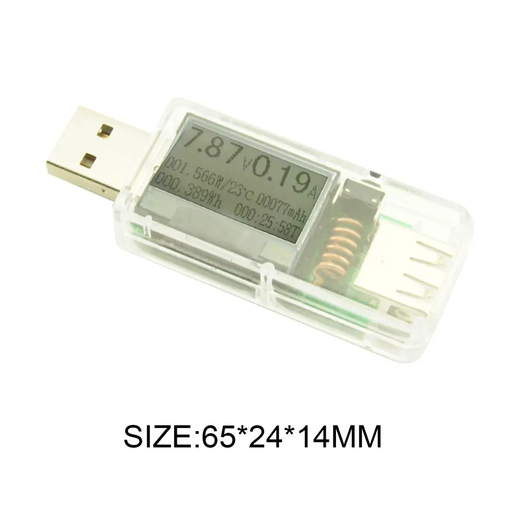 Portable 12 in 1 USB Tester DC Digital Voltmeter Voltagecurrent Meter Ammeter Detector Power Bank Charger Indicator