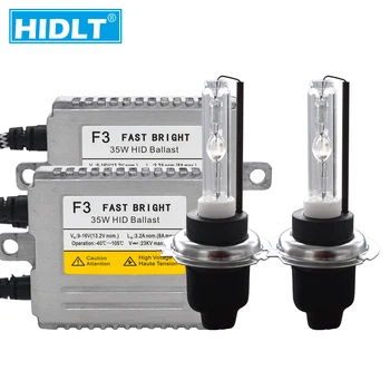 

HIDLT Original Cnlight D2H HID Bulb Kit Xenon H1 H3 H11 9005 9006 H7 4300K 5000K 6000K Lamp Bulb AC 35W DLT F3 HID Ballast Kit