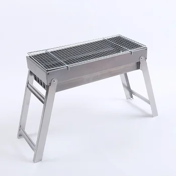 

Charcoal Grill Plate Portable Grill Camping Charcoal Stainsteel Grill Rotator Grill Gas Griddle Camping Barbecue CHV400I 3