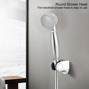 

Chrome-plating Durable Round Pressurize Hand Held Shower Head G 1/2" Thread