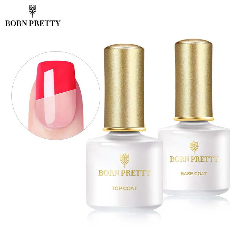 Базовое покрытие для ногтей BORN PRETTY верхнее без протирания удаляемое