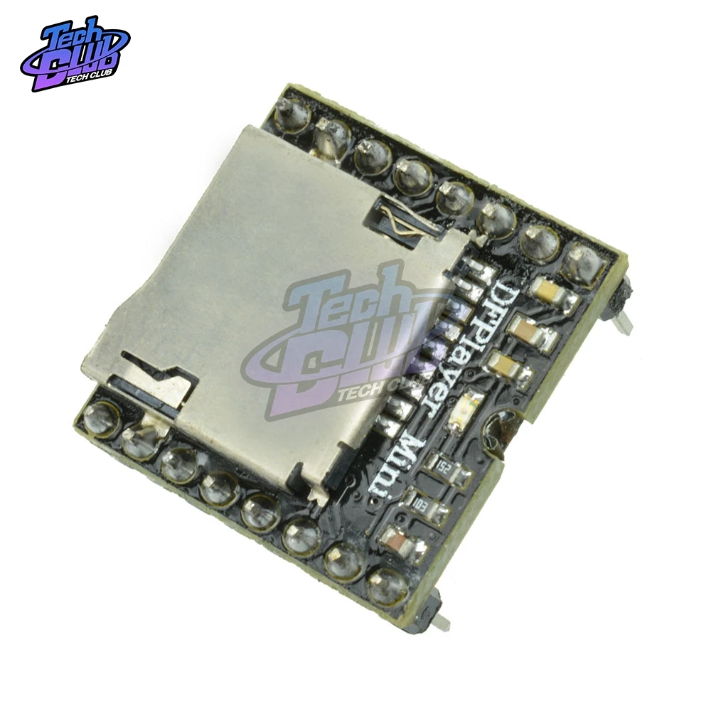 Mini-YX5200 аудио USB MP3 модуль Sup порт ing для TF карты IO/последовательный порт/AD мини MP3-плеер декодер модуль для автомобиля аксессуары