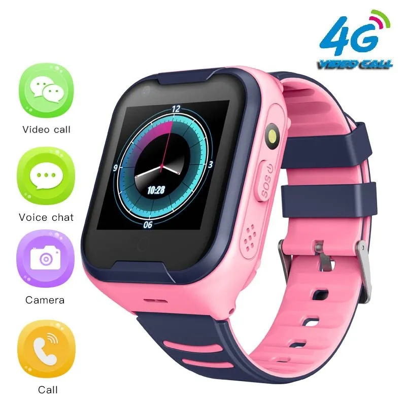 New 4G Network A36E Wifi GPS SOS Smart Watch Kids Video call IP67 waterproof Alarm Clock Camera Baby Watch VS Q50 Q90 smartwatch