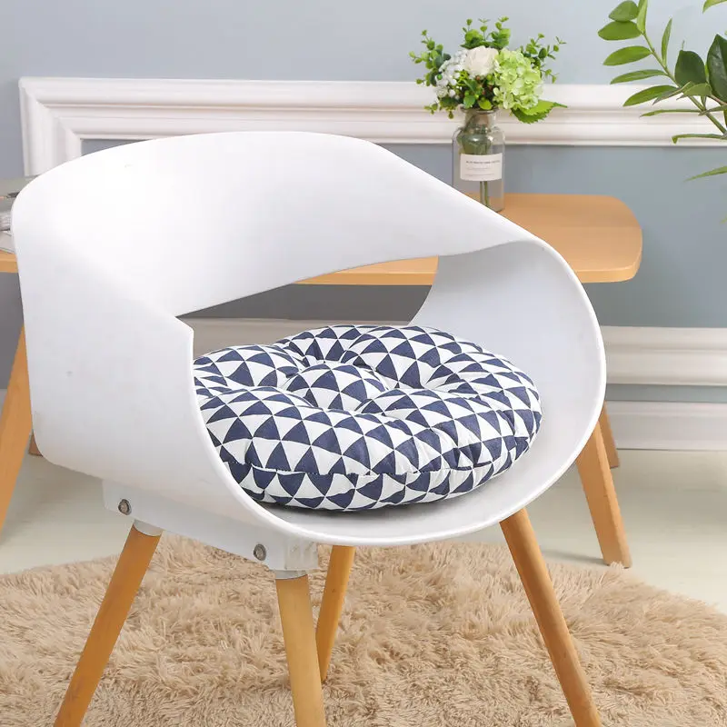 Креативная подушка для офисного стула, подушка для медитации, коврик для сидения, круглая декоративная подушка для сидения татами, домашний текстиль для подушек - Цвет: blue triangle