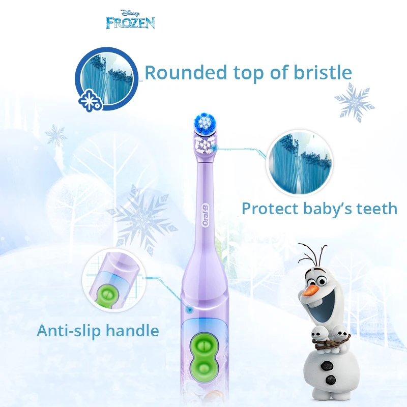 Oral B Kids Electric Toothbrush Soft Bristle Waterproof Powered by 1 AA Battery Gum Care Oral Hygiene Teeth Bush For Children Oral B Kids Electric Toothbrush Soft Bristle Waterproof Powered by 1 AA Battery Gum Care Oral Hygiene Teeth Bush For Children