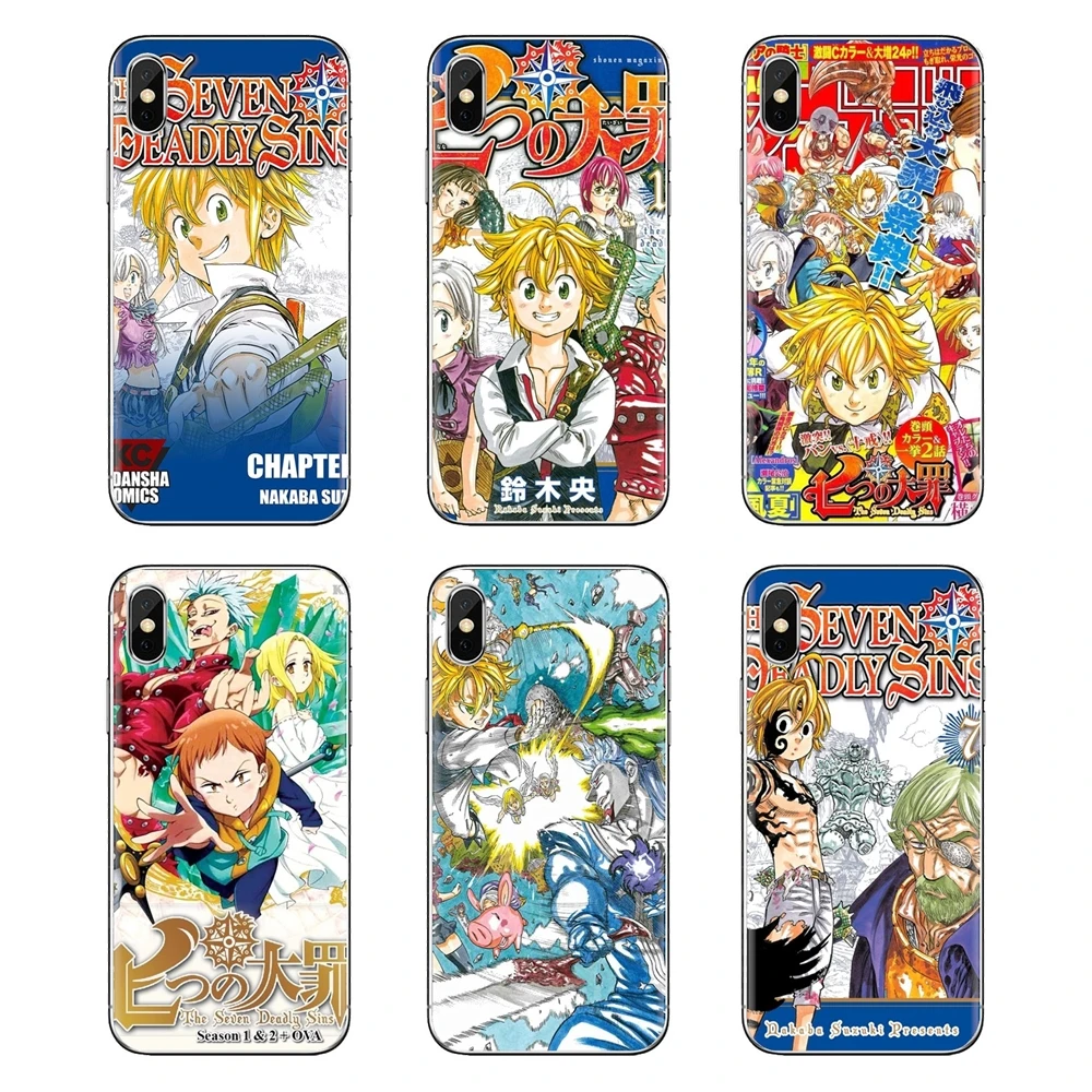 

Seven Deadly Sins Season 1 Silicone Phone Skin Case For Xiaomi Mi4 Mi5 Mi5S Mi6 Mi A1 A2 5X 6X 8 9 Lite SE Pro Mi Max Mix 2 3 2S
