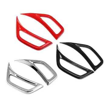 

2Pcs Car Leaf Plate Air Inlet Trim Cover Moulding Trim Strip for Jeep for Wrangler JL 2018 Car Stickers