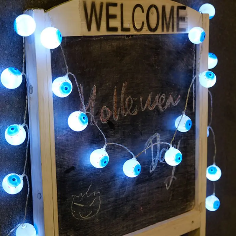 LED String Eye light Fairy Garland String Lights Battery Operated for Halloween Garden Home Christmas Tree Decoration Lighting