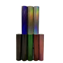 1 Лист 1" x 40"/25 см x 100 см Лазерная цветная теплопередача виниловая голограмма ПВХ пресс футболка Железная на HTV печать