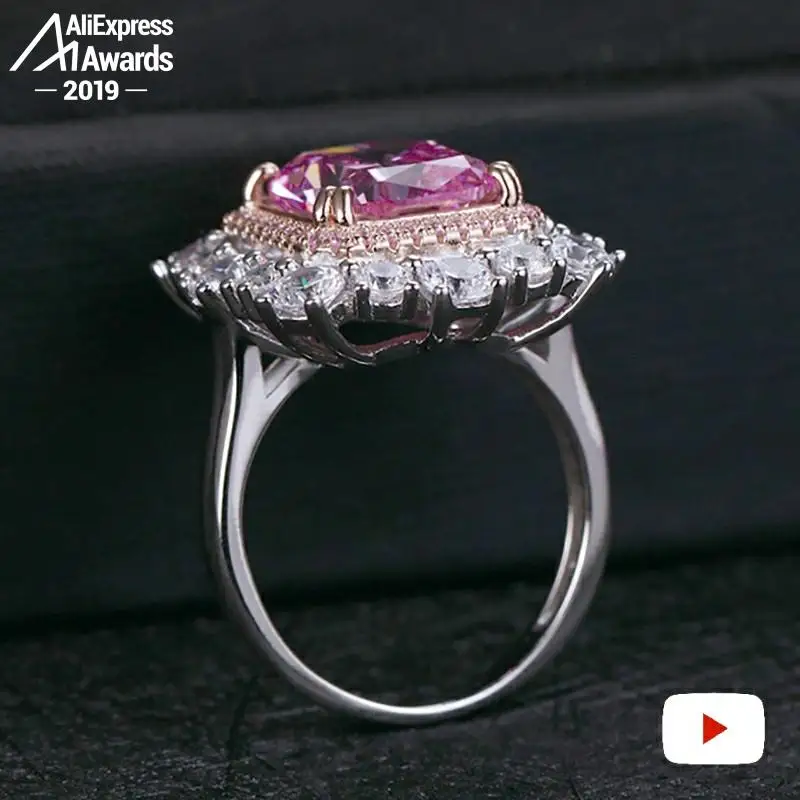 Skup Nie fałszywy 12*10mm Radiant Cut diamentowy pierścionek S925 srebro grzywny ślub cytryn szafirowy ametyst rubinowy kolorowy diament