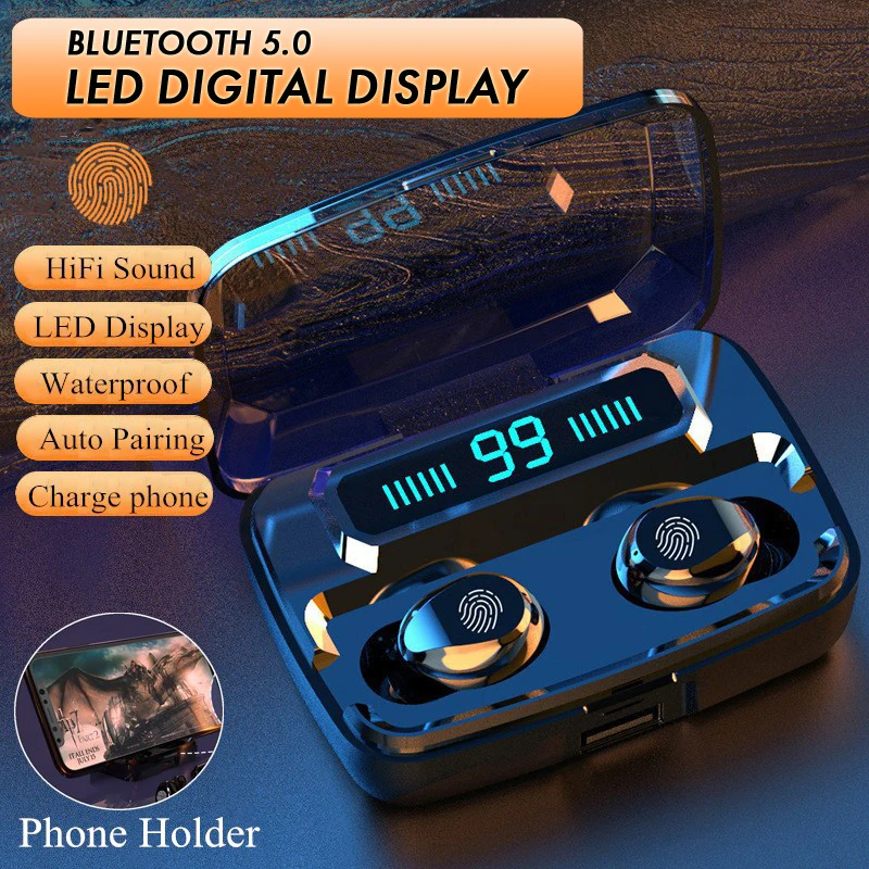 

Bluetooth V5.0 Earphone TWS Wireless Earphones Touch Control Stereo Sport Wireless Headphones Earbuds Headset NEW