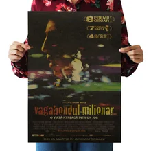 [A30] трущоб миллионов богатых Ностальгический ретро плакат из крафт-бумаги бар кафе декоративная живопись