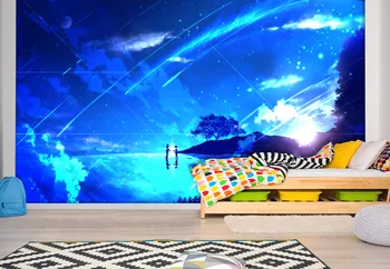 

[Self-Adhesive] 3D Your Name 189 Japan Anime Wall Paper mural Wall Print Decal Wall Murals Belly