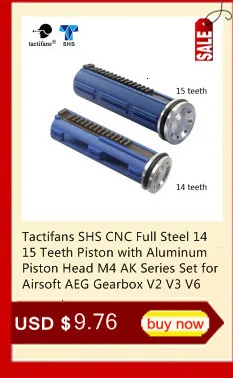 SHS Tune Up Kit ЧПУ из нержавеющей стали фрезерованный цельный сплошной цилиндр встроенный поршень головки цилиндра головка сопла страйкбол пейнтбол