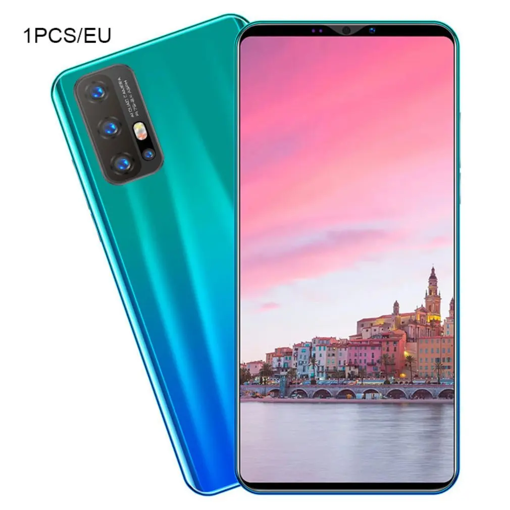 

Z6 Pro Smartphone 5.8 Inch Screen Smartphone 512M+4G Android Smartphone 3D Glass Plated Back Cover Blue