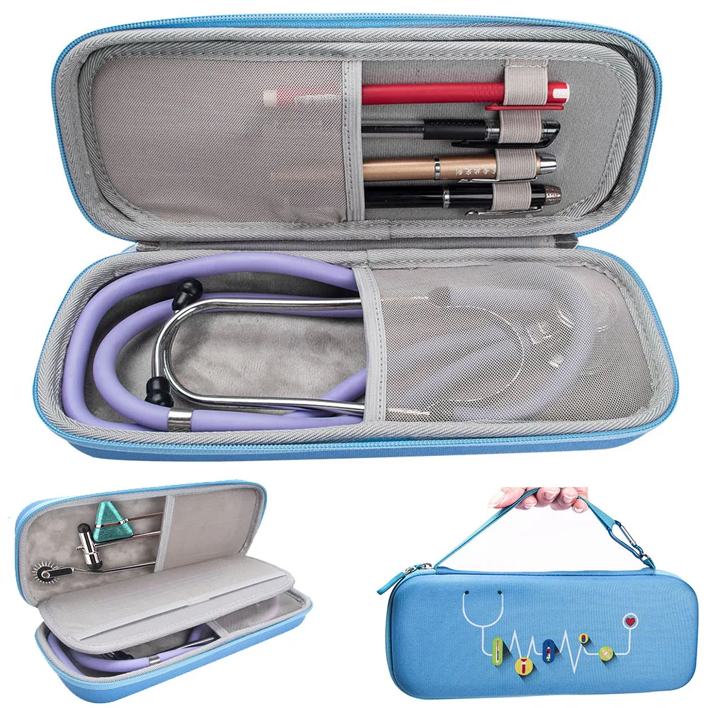 New EVA Hard Shell Portable Stethoscope Storage Box Travel Carrying