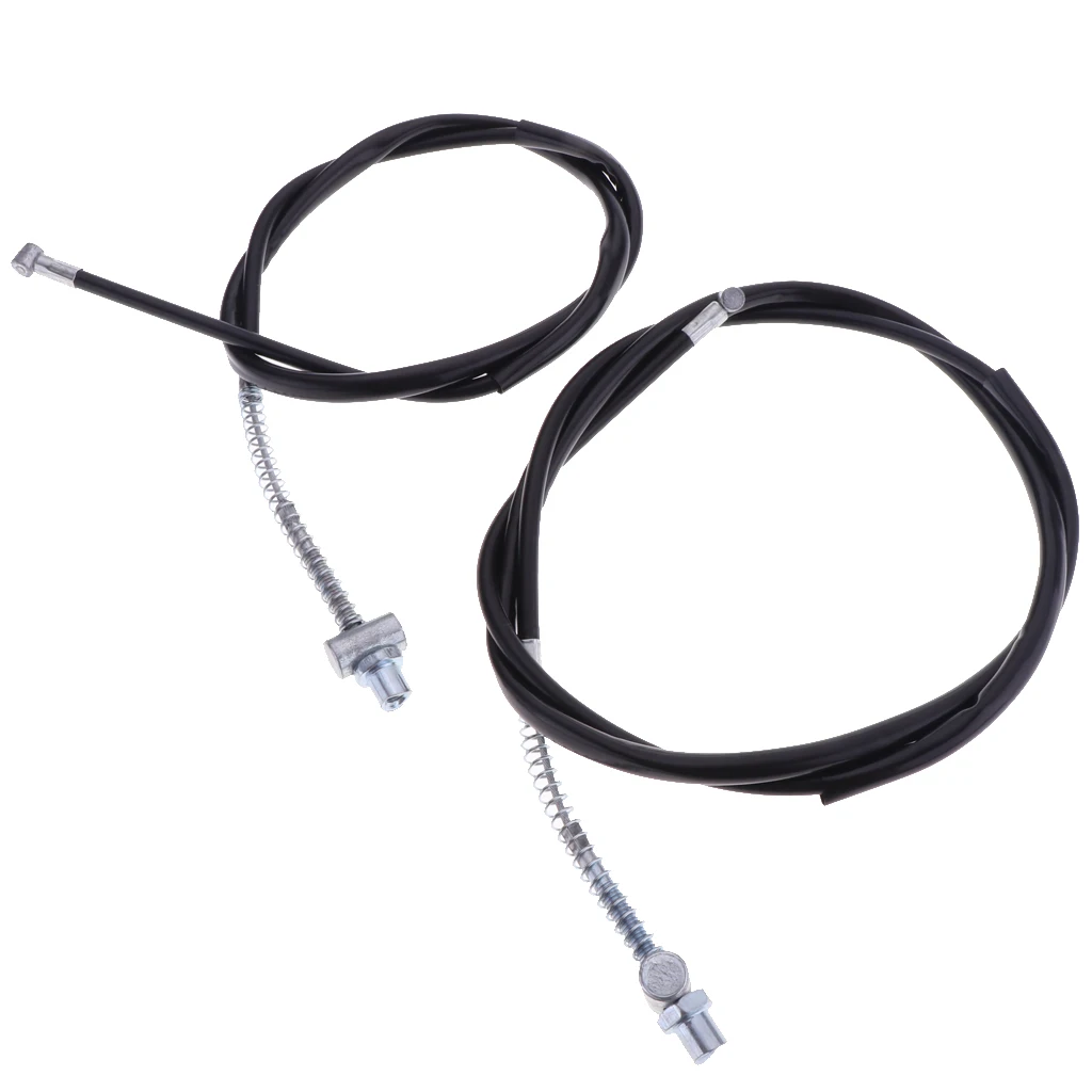 2pcs Motorcycle Brake Cable Line Wire - Front And Rear For Yamaha PW 50